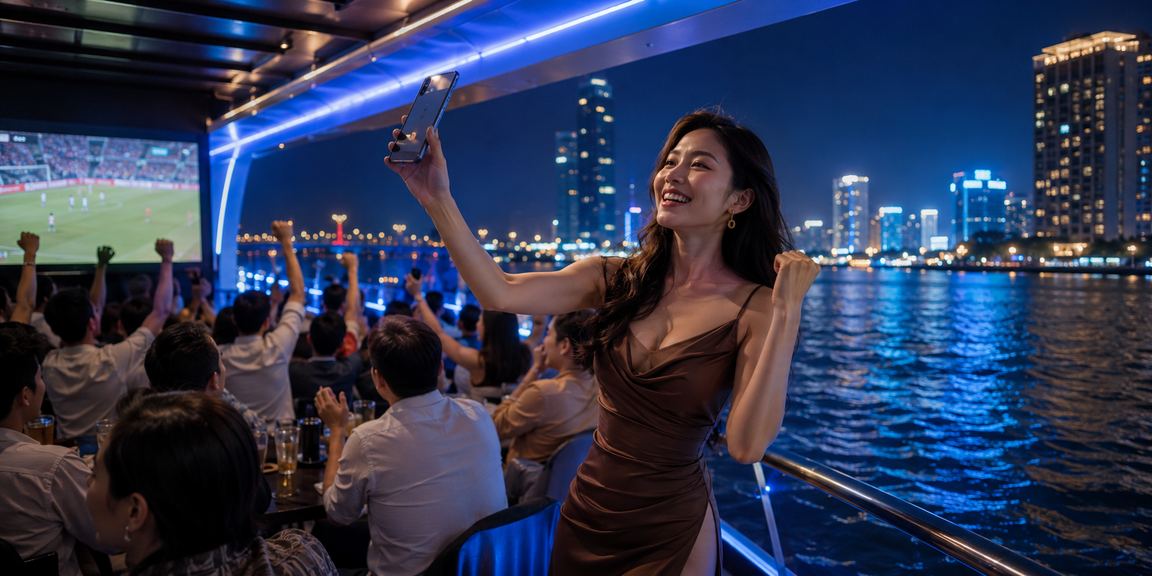 Người dùng Hà Nội xem thông tin giao dịch VND trên điện thoại trong quán cà phê